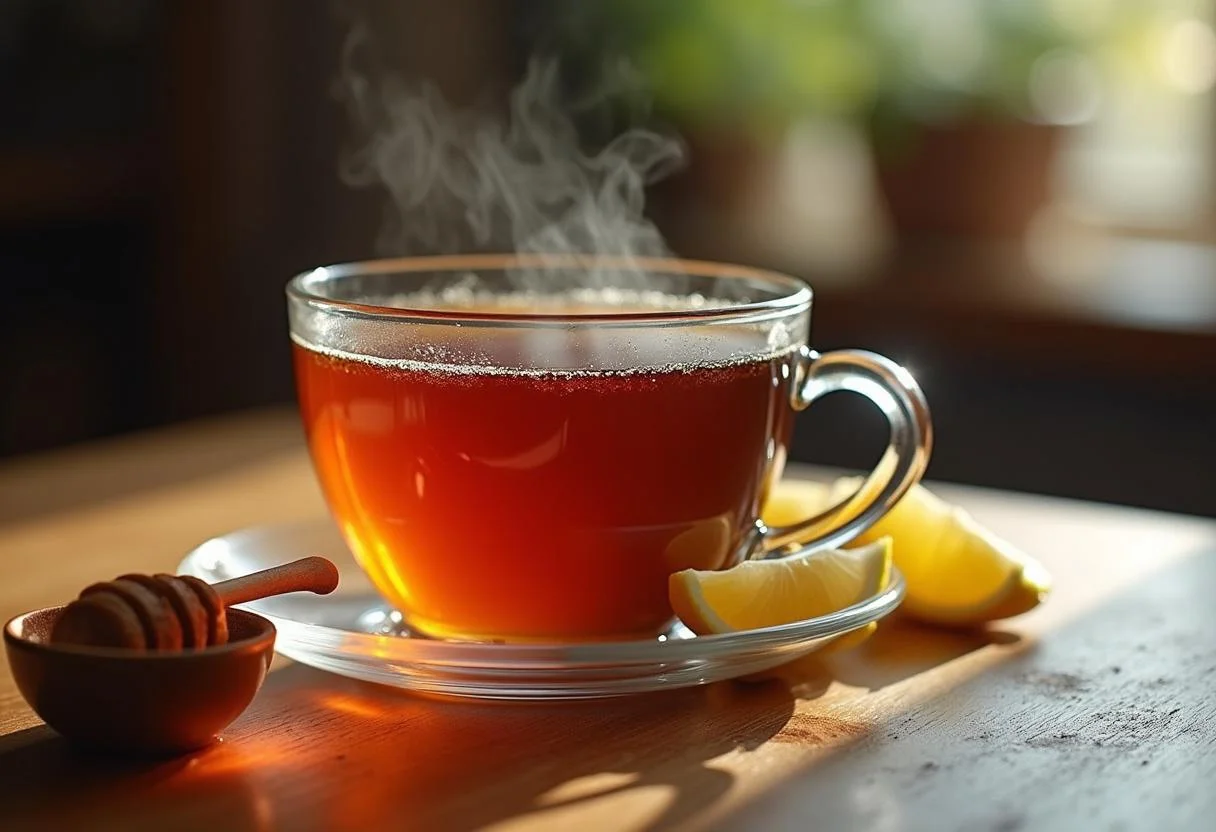 Fertiger Kümmeltee in einer Tasse, perfekt für eine entspannende Auszeit.