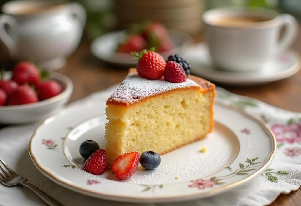 Fertiger Thermomix Kuchen, schön dekoriert, ideal zum Servieren bei Feierlichkeiten.