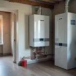 Modern boiler system installation by Eisen Fischer, ensuring efficient heating solutions in modern homes.