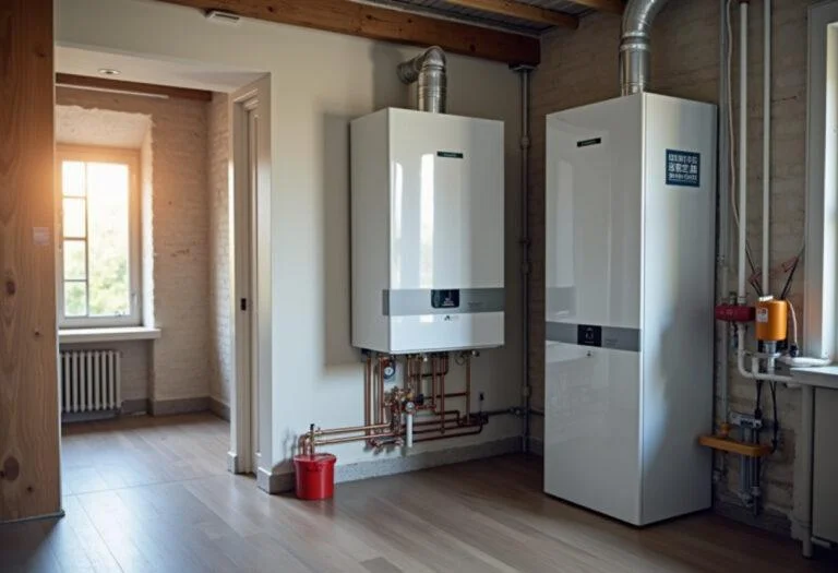 Modern boiler system installation by Eisen Fischer, ensuring efficient heating solutions in modern homes.