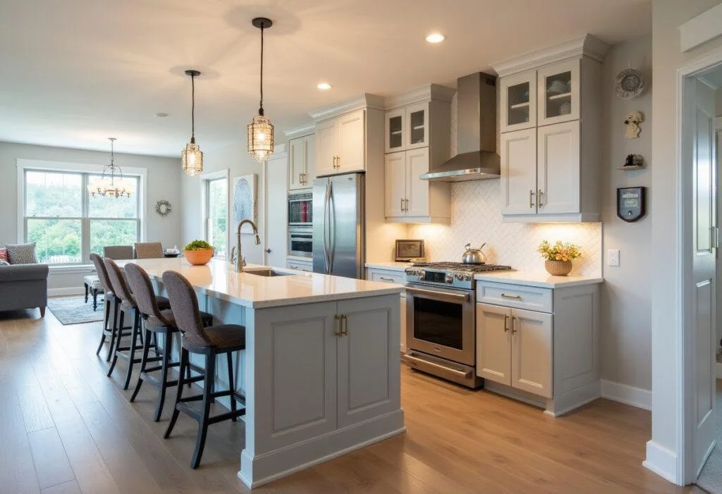 Stunning kitchen kochinsel setup showcasing the perfect blend of functionality and aesthetics.