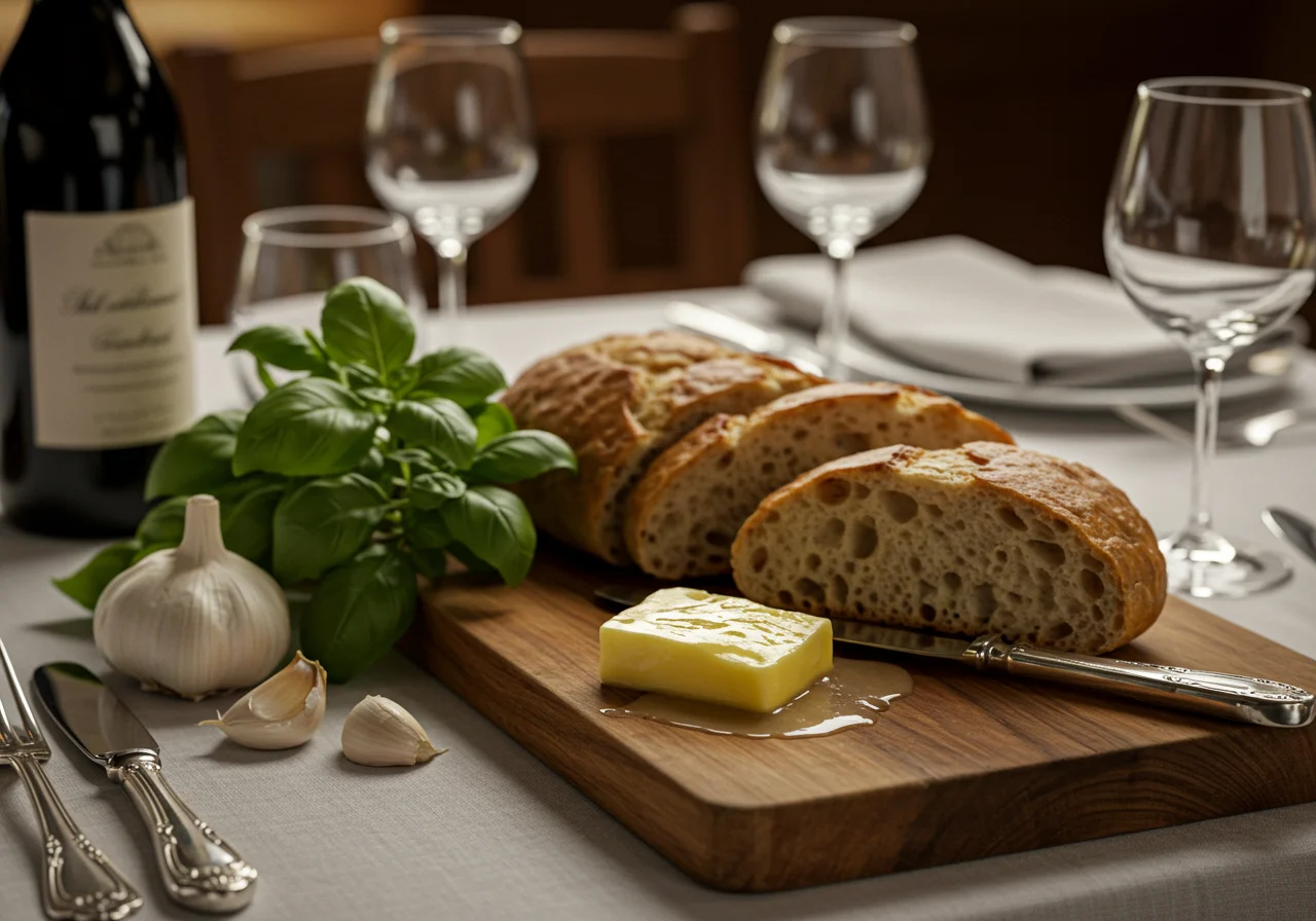 Einladender Esstisch mit Butter und frischen Zutaten, perfekt für köstliche Butter-Angebote.