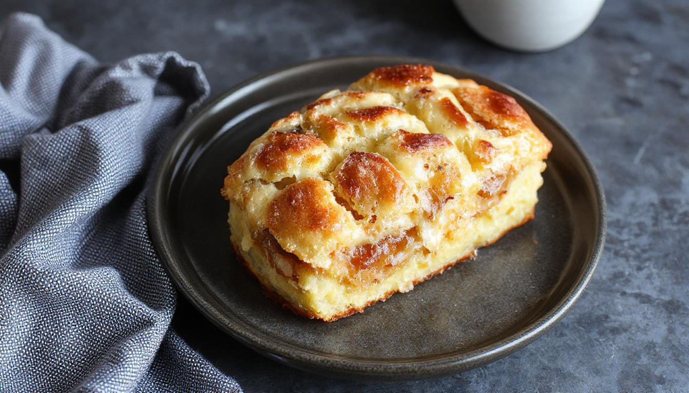 Nahaufnahme von goldgelben Käsekuchen-Kugeln auf einem weißen Teller, übersichtlich angeordnet, mit einer glatten Oberfläche und einem zarten Schimmer, umgeben von frischen Beeren und Minzblättern, im natürlichen Licht.