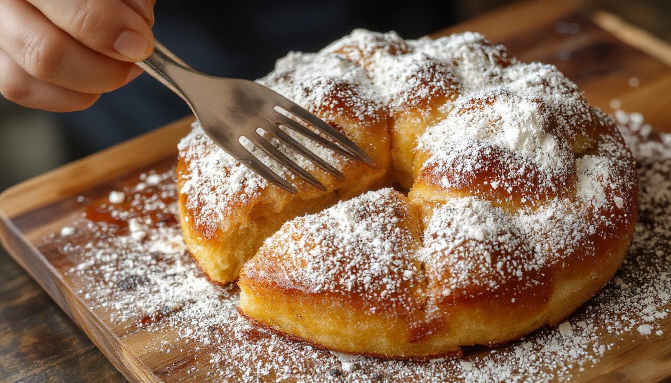 Ein cremiger Bang-Bang-Hähnchen-Auflauf in einer weißen gebügelten Auflaufform, gekrönt mit frisch gehacktem Koriander und roten Paprikastreifen. Das Gericht präsentiert sich mit einer goldbraunen, leicht knusprigen Oberfläche und einem cremigen Inneren, das ansprechend im Bild schimmert.