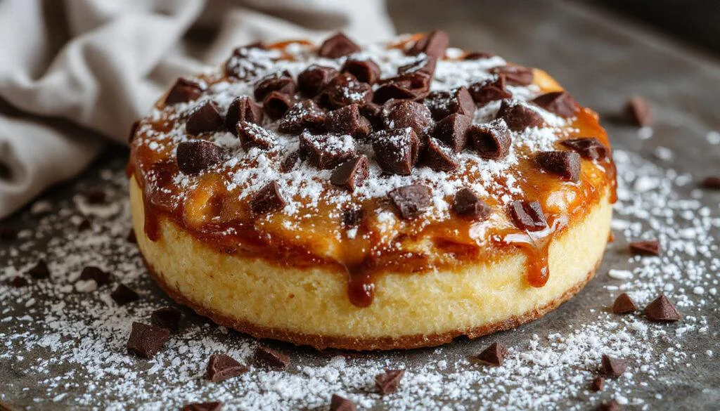 Ein bunter Einhorn-Zauberkuchen mit pastellfarbenem Fondant, Regenbogen- und Sternenmuster, dekoriert mit einem süßen Einhorn-Topper, auf einem weißen Teller präsentiert