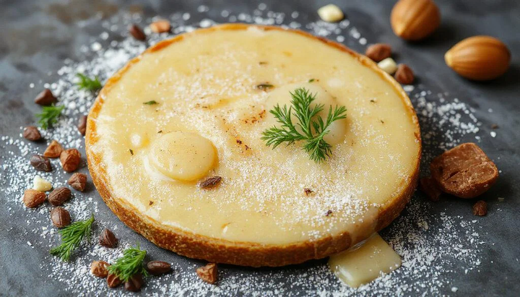 Das Gericht zeigt saftiges, goldbraun gebratenes Hähnchengeschnetzeltes, umgeben von einer cremigen, weißen Schmandsoße, garniert mit frischen Kräutern auf einem weißen Teller. Die Textur des Hähnchens ist saftig und zart, während die Soße samtig und reichhaltig wirkt, mit einem leichten Kräutergarnitur für einen farblichen Akzent.