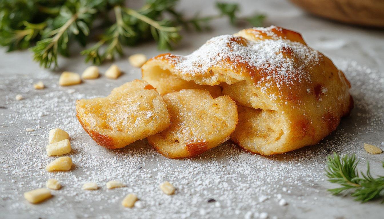 Das Gericht zeigt ein serviertes Honig-Senf-Hähnchen auf einem weißen Teller, umgeben von locker gekochtem Reis. Das Hähnchen ist goldbraun mit einer glatten Honig-Senf-Glasur, die leicht glänzt und die Zubereitung deutlich macht. Frische Kräuter wie Petersilie sind als Garnitur darüber gestreut, passend zum rustikalen, appetitlichen Stil der Präsentation.