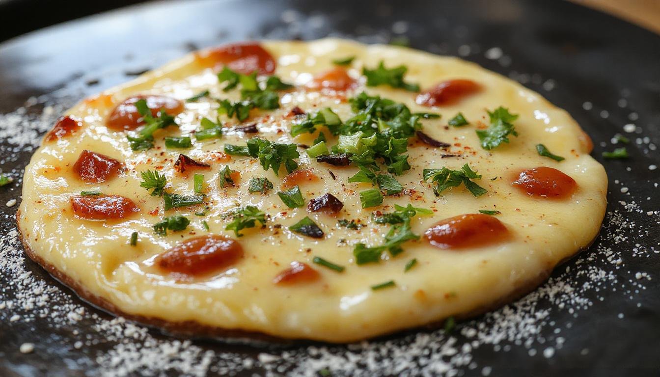 Ein Topf mit Schaschlik, vollgepackt mit saftigen Fleischstücken, bunten Paprika, Zwiebeln und Tomaten, die warmen Farben betonen die herzhafte und einladende Mahlzeit