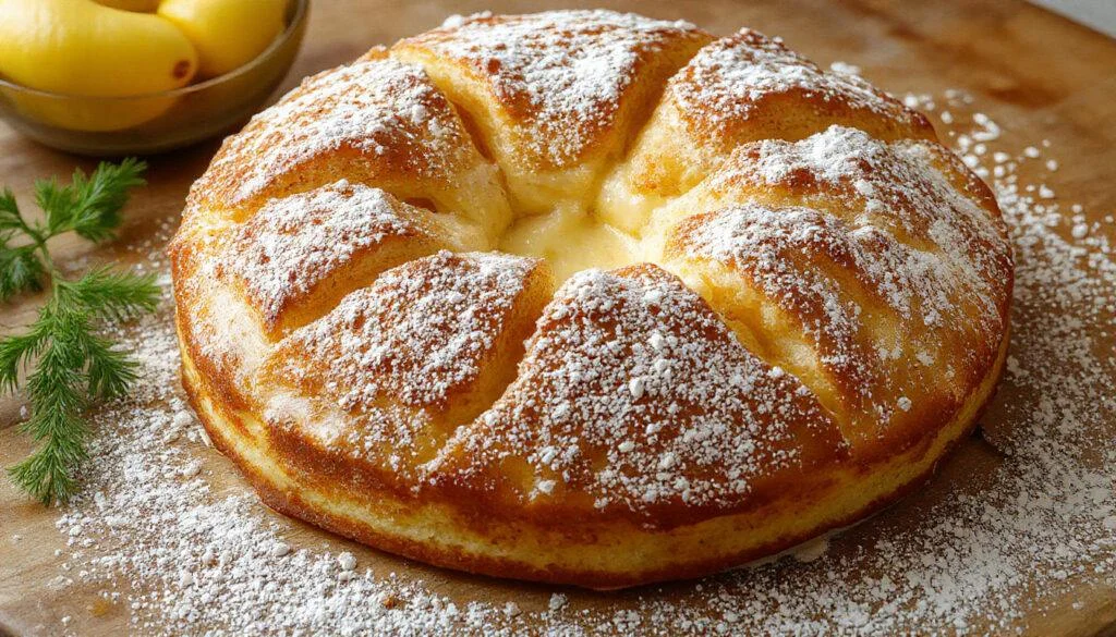 Ein deutscher Zwetschgen-Streuseltaler ohne Hefe auf einem weißen Teller, mit goldbraunem, knusprigem Streuselteig bedeckt, frische Zwetschgen in der Mitte, appetitlich angerichtet