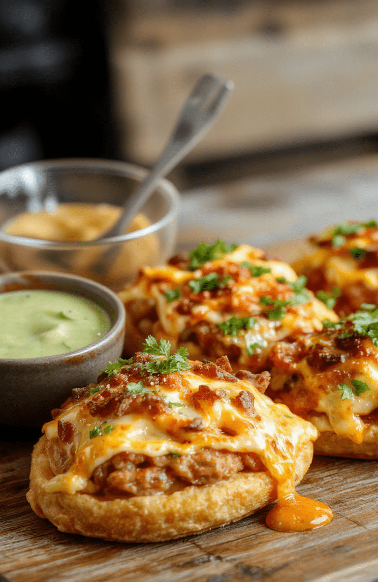 Colorful taco ranch bites arranged on a white platter, highlighting crispy edges, cheesy filling, and vibrant toppings like lettuce, tomatoes, and jalapenos, styled on a rustic wooden surface with fresh ingredients around.