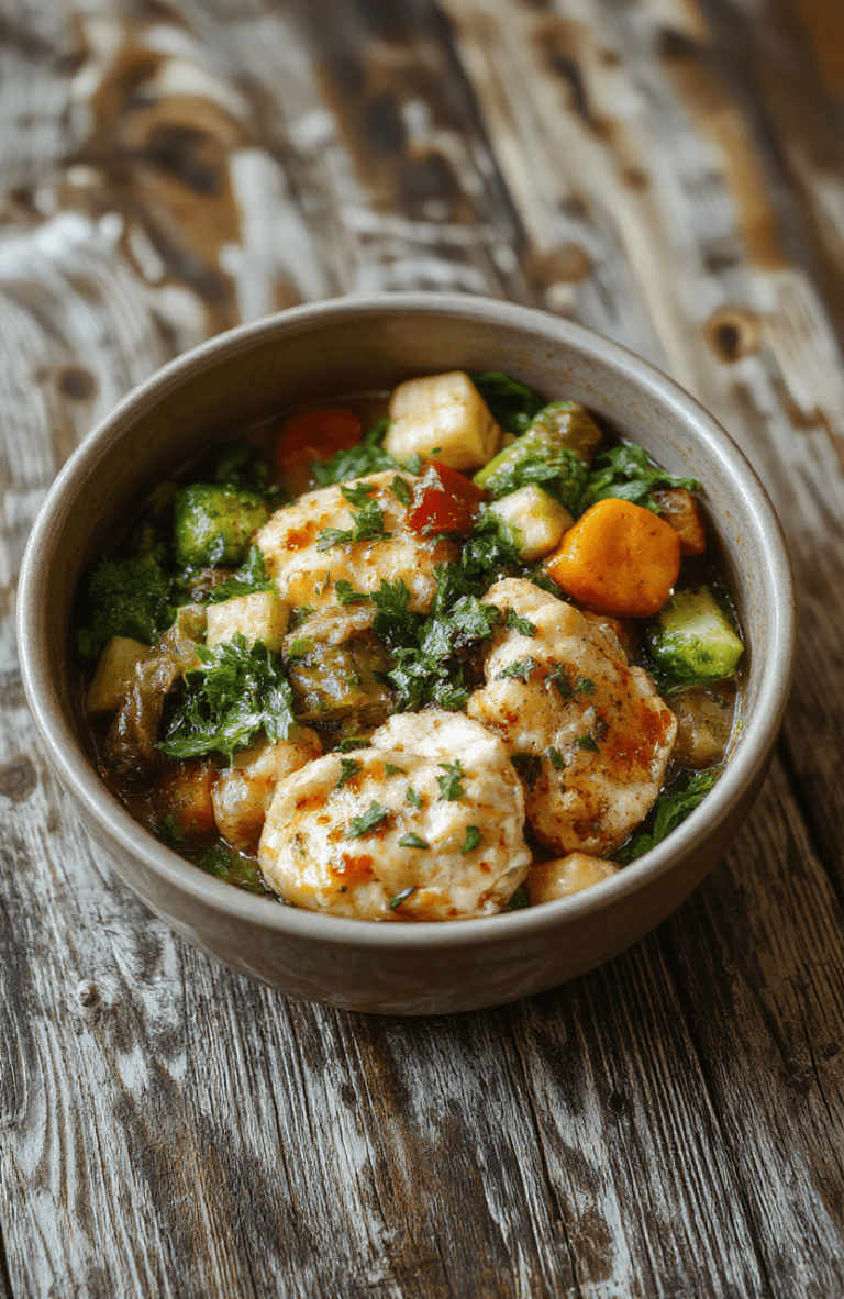 Colorful plated chicken and veggies in a rustic bowl, featuring tender chicken, vibrant bell peppers, green beans, and cherry tomatoes, with a glossy sauce and fresh herbs, styled simply with a natural background.