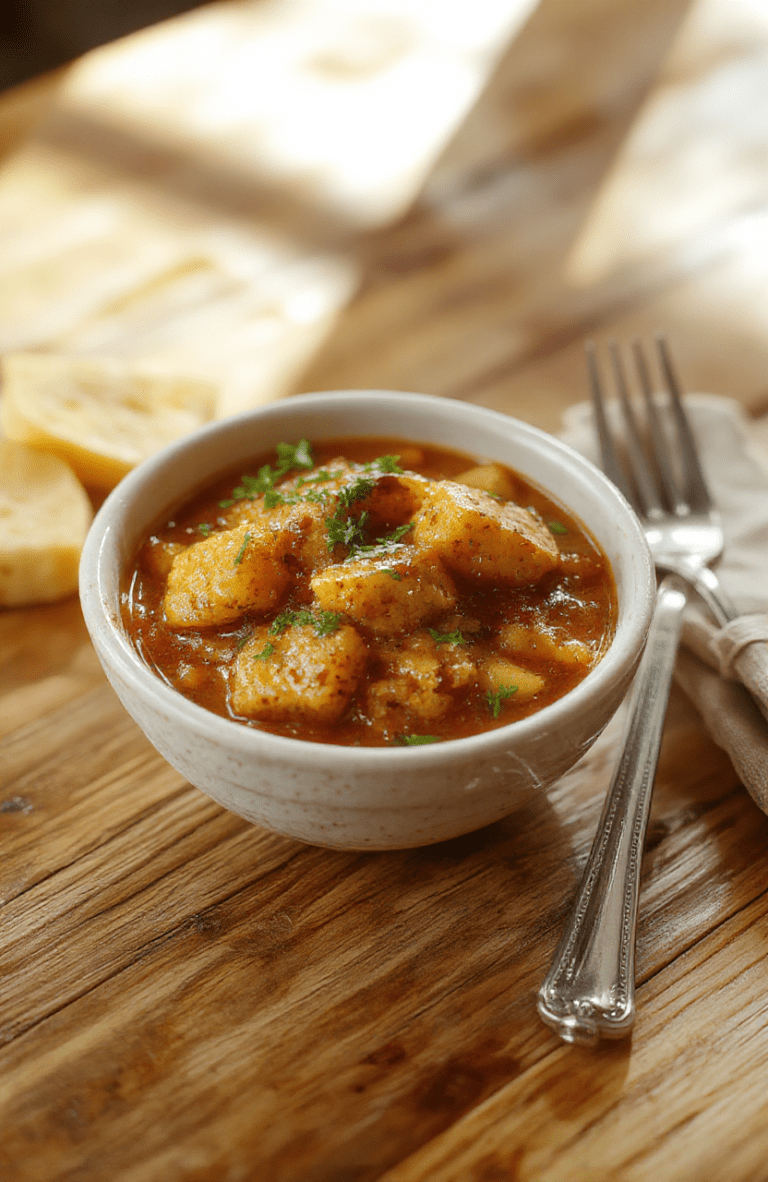 A vibrant, steaming bowl of comforting keema aloo curry: browned minced meat and golden-brown potato chunks simmered in a rich, spicy tomato-based sauce with visible cumin seeds, fresh cilantro, and green chilies, served in a traditional ceramic bowl against a soft linen background.